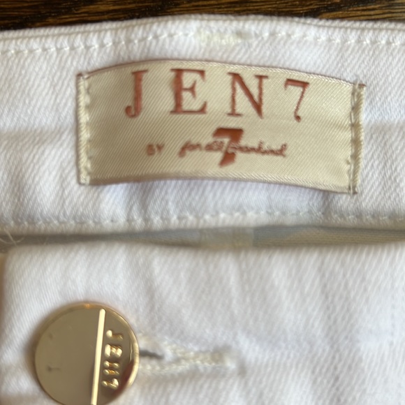Jen 7 By For All Mankind White Jeans Size 10 - Picture 3 of 5